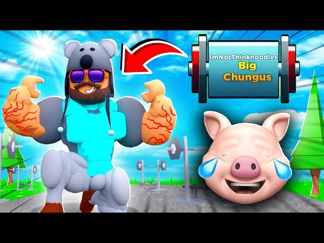 I AM BIG CHUNGUS.. | ROBLOX Strongman Simulator