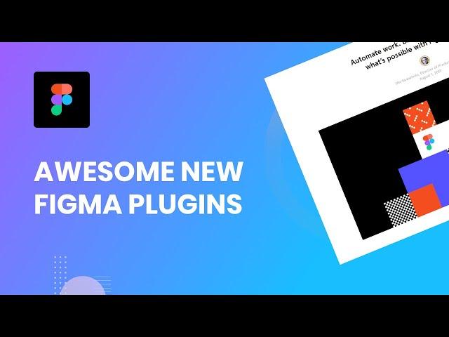 Figma's Awesome New Plugin System [FIRST LOOK]