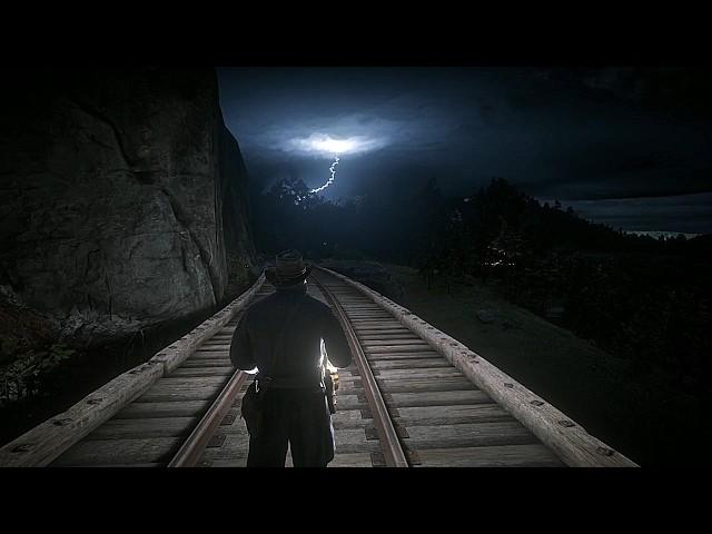 Visited By A Mysterious Ghost While Sheltering From A Thunderstorm | RDR2 ASMR