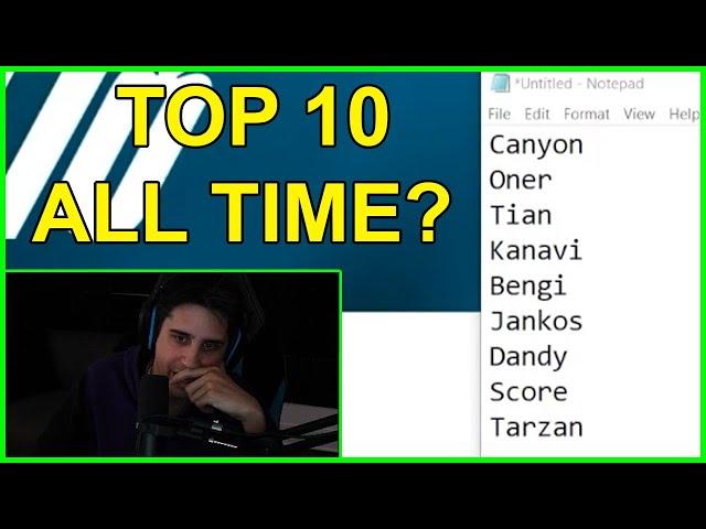 TOP 10 JUNGLERS OF ALL TIME?