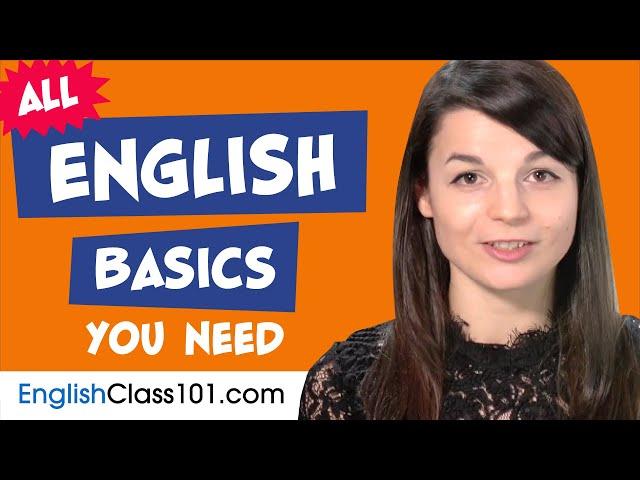 Learn English Today - ALL the English Basics for Absolute Beginners