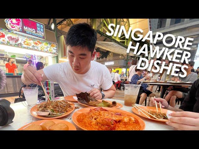 SINGAPORE BEST ATTRACTION • HAWKER CENTRE DISHES