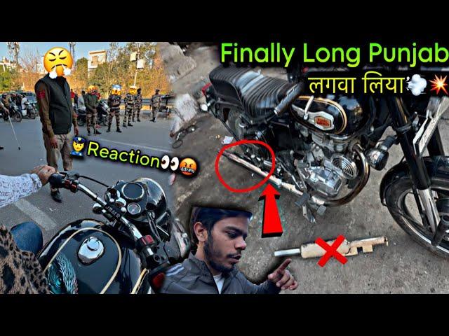 Finally Install Long Punjab Silencer in My Bullet- Delhi Police Angry Reaction on My Loud Bullet