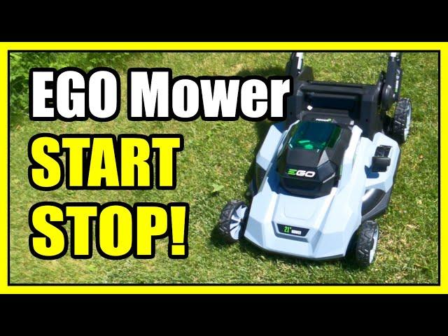 How to Start & Stop EGO Battery Push Mower (Easy Tutorial)