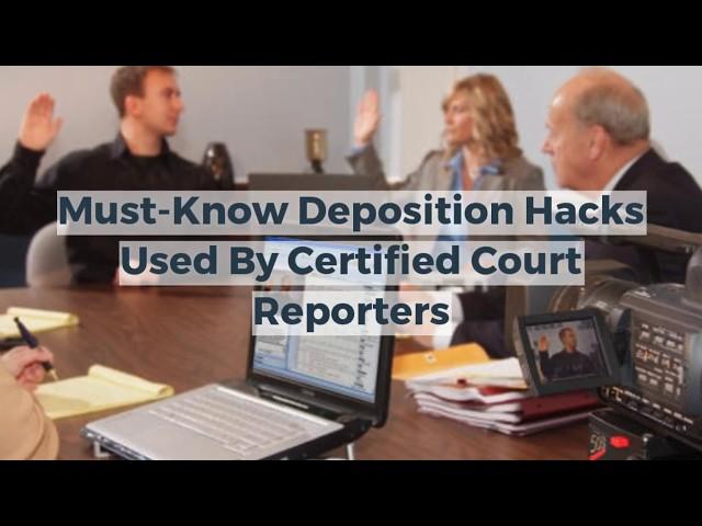 Must Know Deposition Hacks Used By Certified Court Reporters