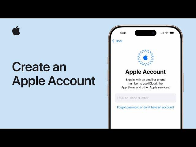 How to create an Apple Account  | Apple Support