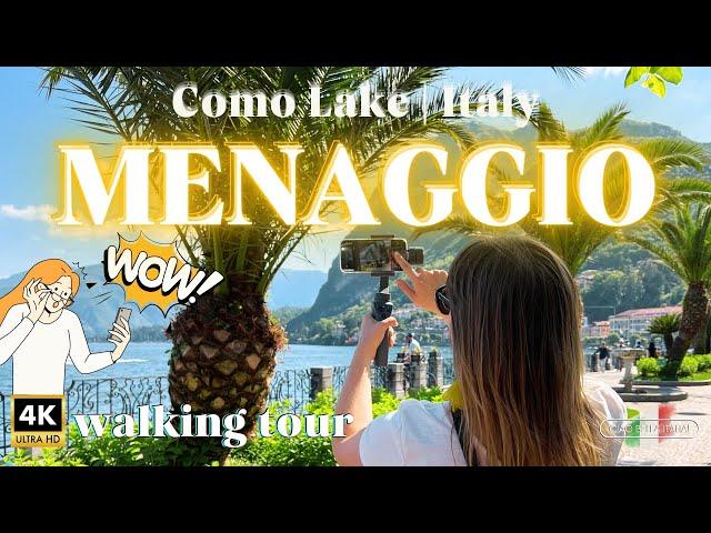 You MUST visit MENAGGIO  4K virtual walking tour ️ COMO LAKE, ITALY May 2024