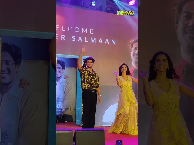 Dulquer Salmaan Meenakshi choudhary Mass entry Lucky Bhaskar film program at Kochi, Kerala #dq