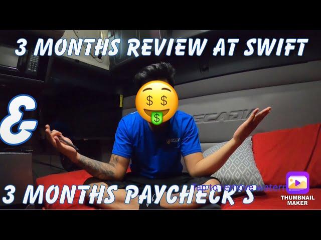 3 Month Paycheck | 3 Month REVIEW Swift Transportation | Rookie Trucking Life