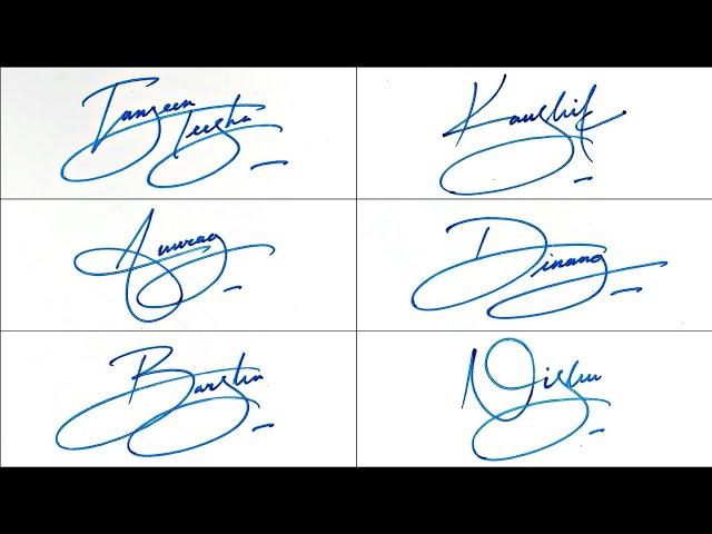 Amazing signature style | Signature tutorial | Anup calligraphy