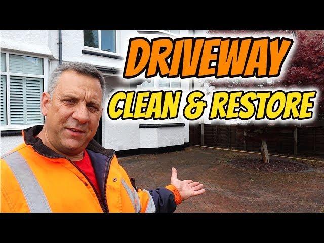 Pressure washing driveway cleaning and restoration