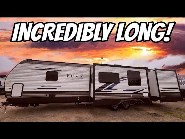 Crazy Long RV for a HUGE family! Puma 32BHQS