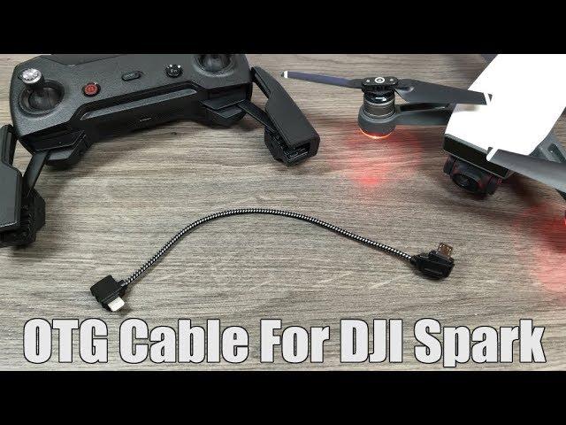 DJI Spark OTG Cable Setup for iPhone