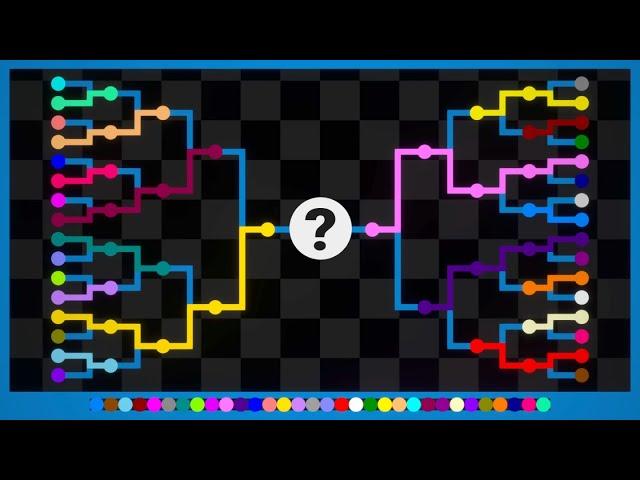 Elimination Tournament Color Marble Race