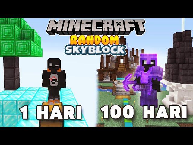 100 Hari Di Minecraft Tapi Random Skyblock Only