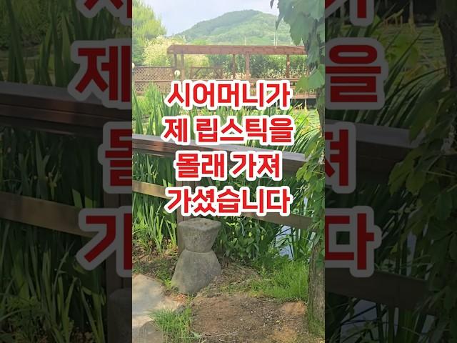 시어머니가 제 립스틱을 몰래 가져가셨습니다