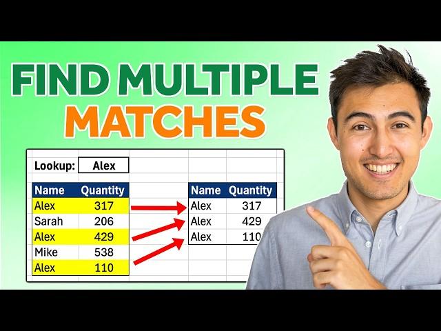 Return Multiple Matching Results in Excel –What XLOOKUP Can't Do!