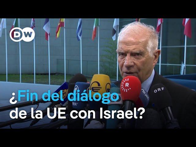 Josep Borrell propondrá suspender el dialógo político con el Gobierno de Netanyahu