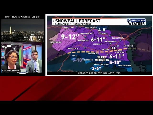 Tracking what may be the biggest DC snowstorm in years