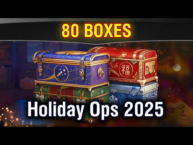 World of Tanks || Opening 80 Boxes - Holiday Ops 2025