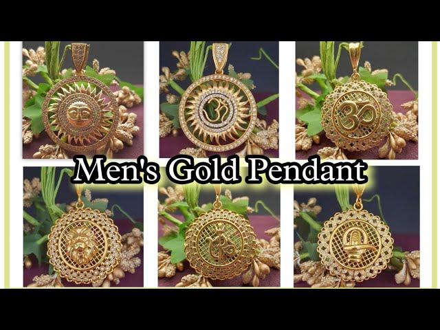 Men's Gold Big Chain Pendant || Unique Design Gold God Pendants