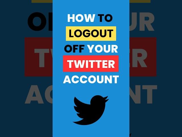 #howto LogOut of Twitter Account #tutorial #twitter