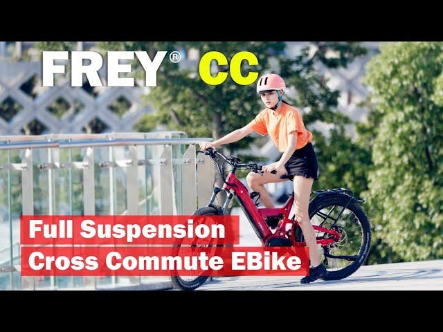 Frey CC Bike - full suspension cross commute eBike, by www.frey.bike