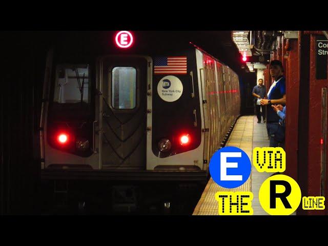 ᴴᴰ E Train via the R Line