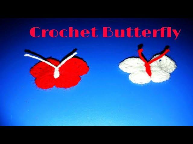 CROCHET BUTTERFLY | How to Crochet butterfly easy & simple | Moni Craft Creation