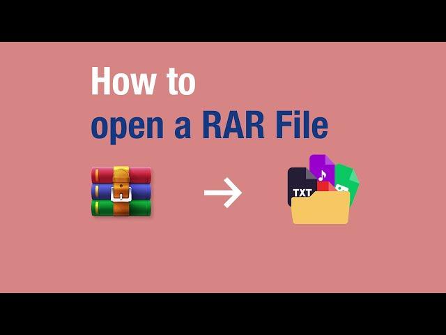 How to open a RAR File - WinRAR Video