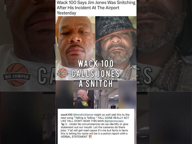 Wack 100 called Jim Jones a snitch #wack100 #jimjones #hiphop