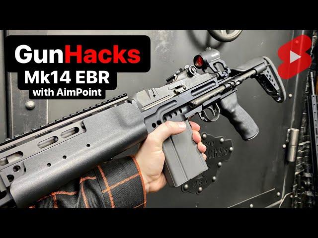 GunHacks: Mk14 EBR with Aimpoint (Absolute Co-Witness) #Shorts