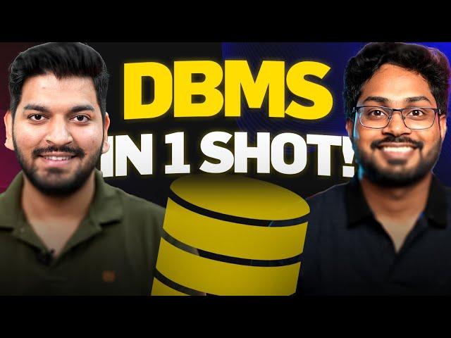 Complete DBMS in 1 Video (With Notes) || For Placement Interviews