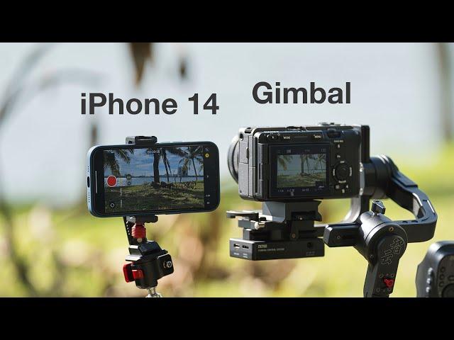 iPhone 14 Action Mode vs Actual Gimbal - Quick Comparison