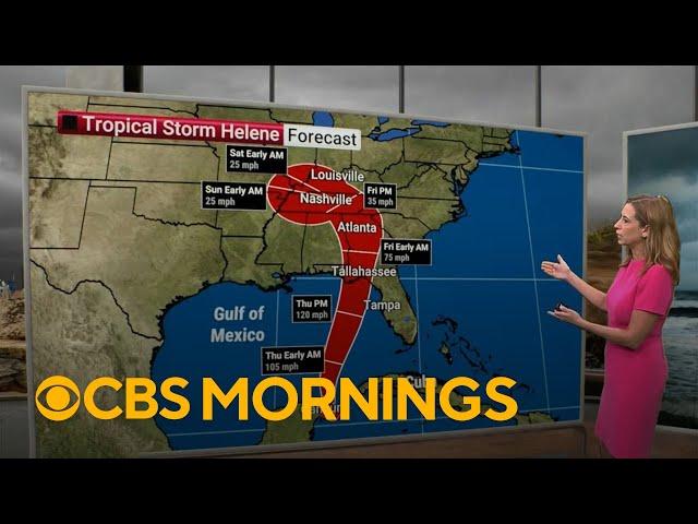 Florida is on alert as Tropical Storm Helene is expected to strengthen to Category 3 hurricane