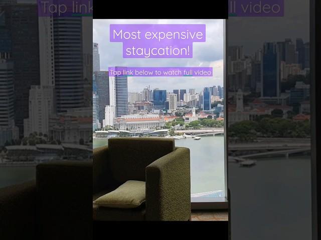 Worth the $$$? Marina Bay Sands HOTEL #shorts #short #staycation2023