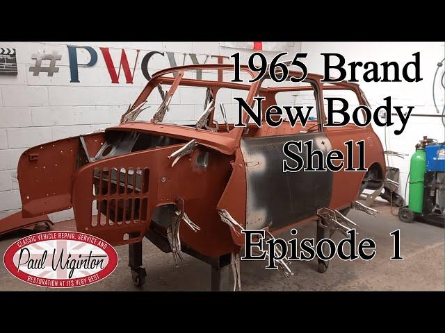 Building a brand new 1965 Mk1 Classic Mini Bodyshell From New Old Stock BMC original panels  Ep.1/2