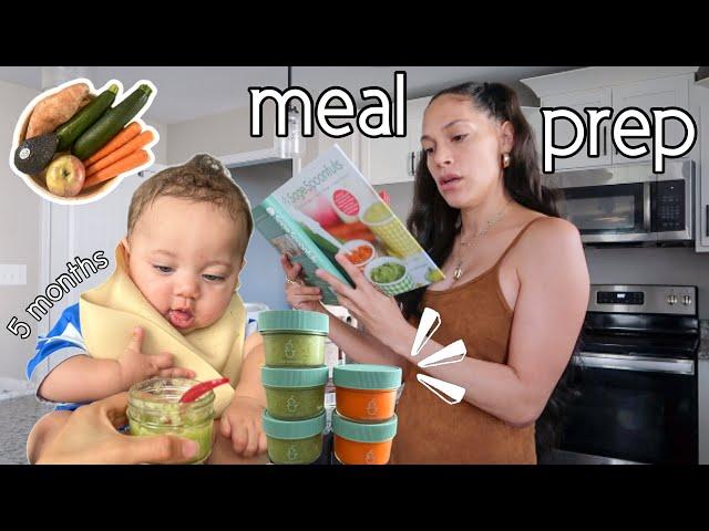 how to make homemade purées 4 to 6 MONTHS - baby food meal prep and recipes with Sage Spoonfuls