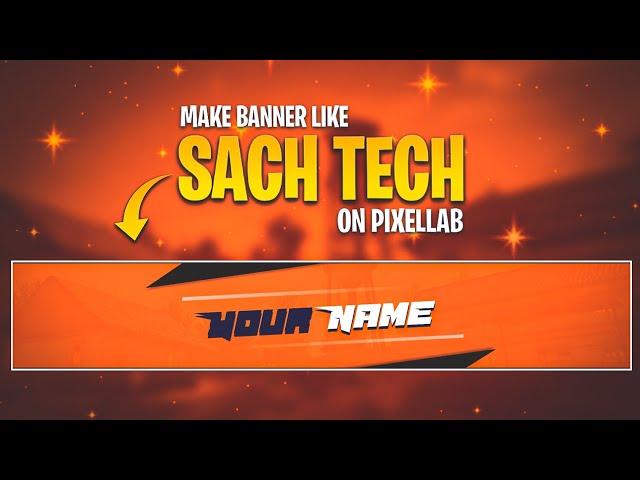 How To Make Banner Like @SachTech22  | Sach Tech Jaisa Banner Kaise Banaye | Farhan Black