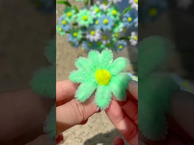 DIY gift pipe cleaner daisy flowers #handmade #diy #gift #diyflower #diycrafts #flowercraft #flower