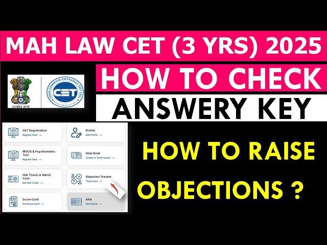 MAH LAW CET (3 YRS) How to Check Answer Key 2025 | How to Raise Objection? | #mhlawcet2025