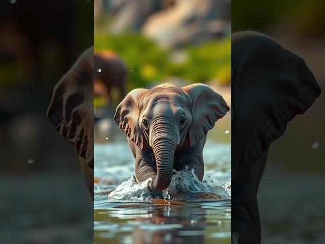 Little trunk, big dreams!  #BabyElephant #wildlifewonders