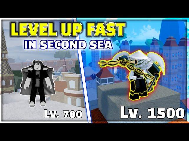 BEST TIPS to LEVEL UP FAST in the Second Sea using BUDDHA FRUIT in BLOX FRUITS | LEVEL 700 to 1500