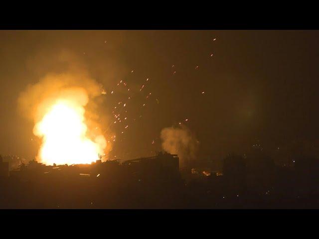 Intense Israeli night strikes rock south Beirut suburbs | AFP