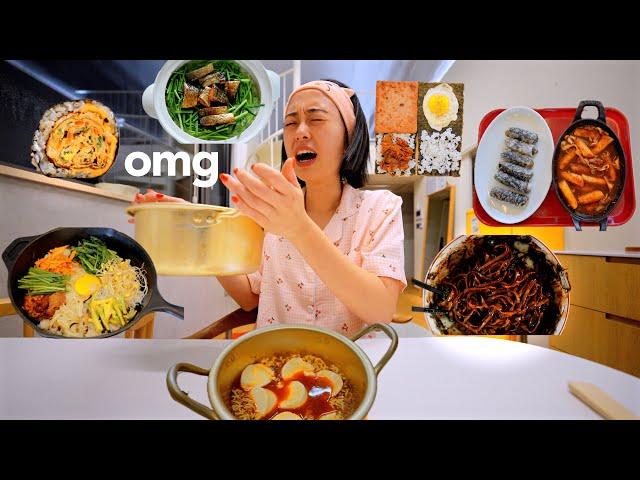 ONLY Cooking KOREAN FOOD for a WEEK