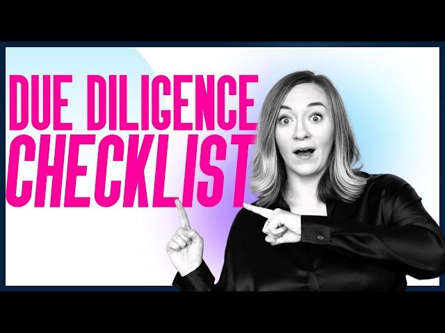 Due Diligence Checklist For Buying Real Estate