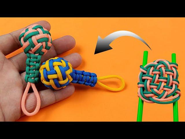 How to tie easy knot pattern | Super Easy Paracord Lanyard Keychain DIY