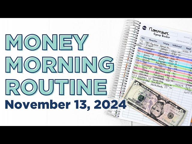 Money Morning Routine | Paycheck Budgeting