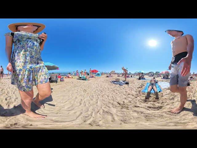 VR 360° Beach Walking | Saler Beach | Virtual Walking Tour | 18 07 2024 | 5.7K 60 FPS