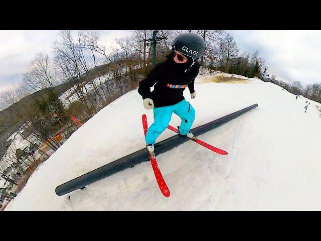 SOLO TERRAIN PARK SKIING!! (Insta360 X3)